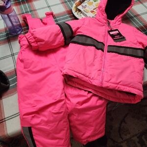 Pink Winter Snowsuit Set